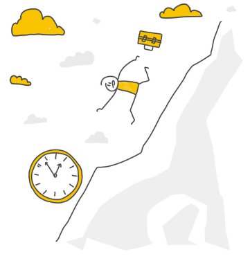 Çubuk şekiller Zamanın takibi. Vektör.