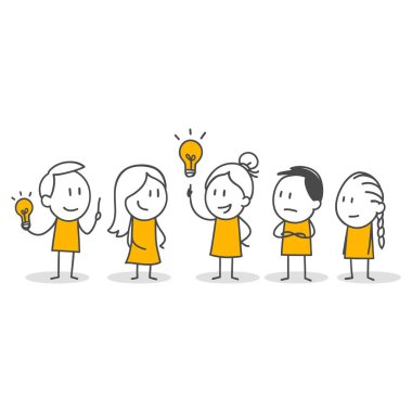 İş hayatında başarılı olmak için yüksek motivasyonlu çalışanların toplanması..