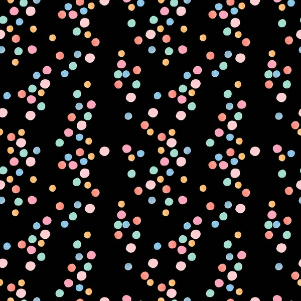Υδατογραφία Αδιάλειπτη Μοτίβο Αφηρημένα Σχήματα Μαύρο Απομονωμένο Φόντο Χώρο Ροζ — Φωτογραφία Αρχείου