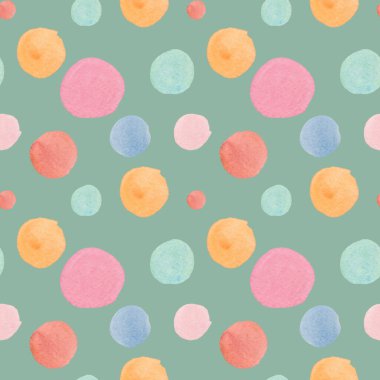 Sulu boya deseni, soyut renkte ve soyut şekillere sahiptir. Yeşil izole edilmiş arka planda lekeler ve lekelerle çocuk baskısı. Karışık medya sanatı. Kumaş, ambalaj kağıdı, tekstil tasarımları..