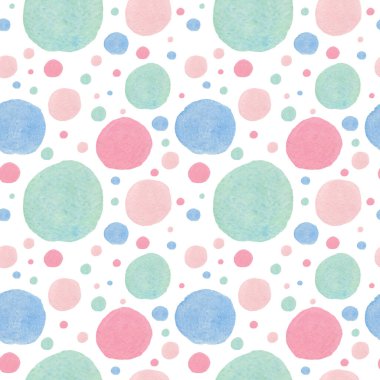 Suluboya deseni, soyut renkte soyut şekiller. Beyaz izole edilmiş arka planda lekeli ve lekeli bebek izi. Karışık medya sanatı. Kumaş, ambalaj kağıdı ve tekstil tasarımları