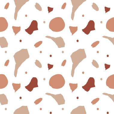 Eski Yunan tanrılarının bej rengi ve kahverengiyle kusursuz bir vektör deseni. Beyaz arka planda tekrar eden antik süs el. Tekstil, web, sosyal medya, ambalaj kağıdı, kumaş, kumaş için tasarımlar..