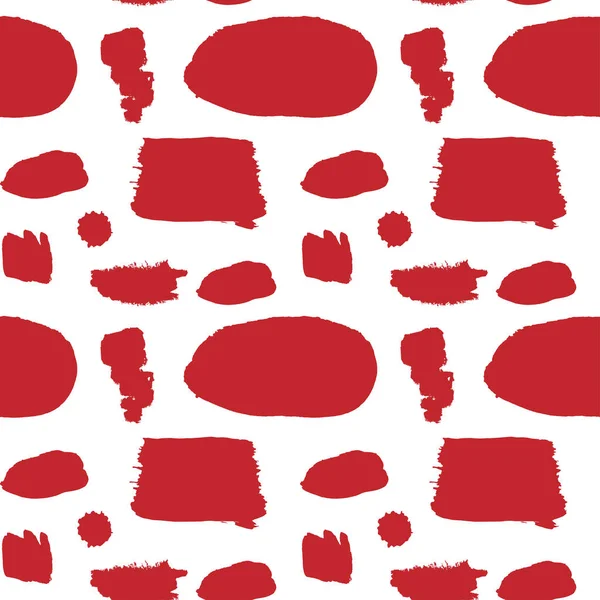 Seamless Vector Pattern Red Blood Spots Halloween Repetitive Blotchy Abstract — Stock Vector