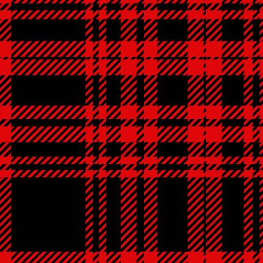 Kırmızı, beyaz ve siyah bufalo desenli vektörsüz bufalo deseni. Sonbahar, Noel Tartan desenli arka plan çizimi. Tekstil tasarımları, ambalaj kağıdı, kumaş, ambalaj, sosyal medya, albüm kağıdı..