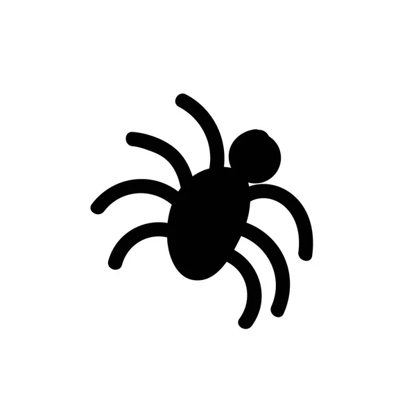 Aranha Vetora Para Halloween Com Linha Preta Fundo Branco Doodle —  Vetores de Stock