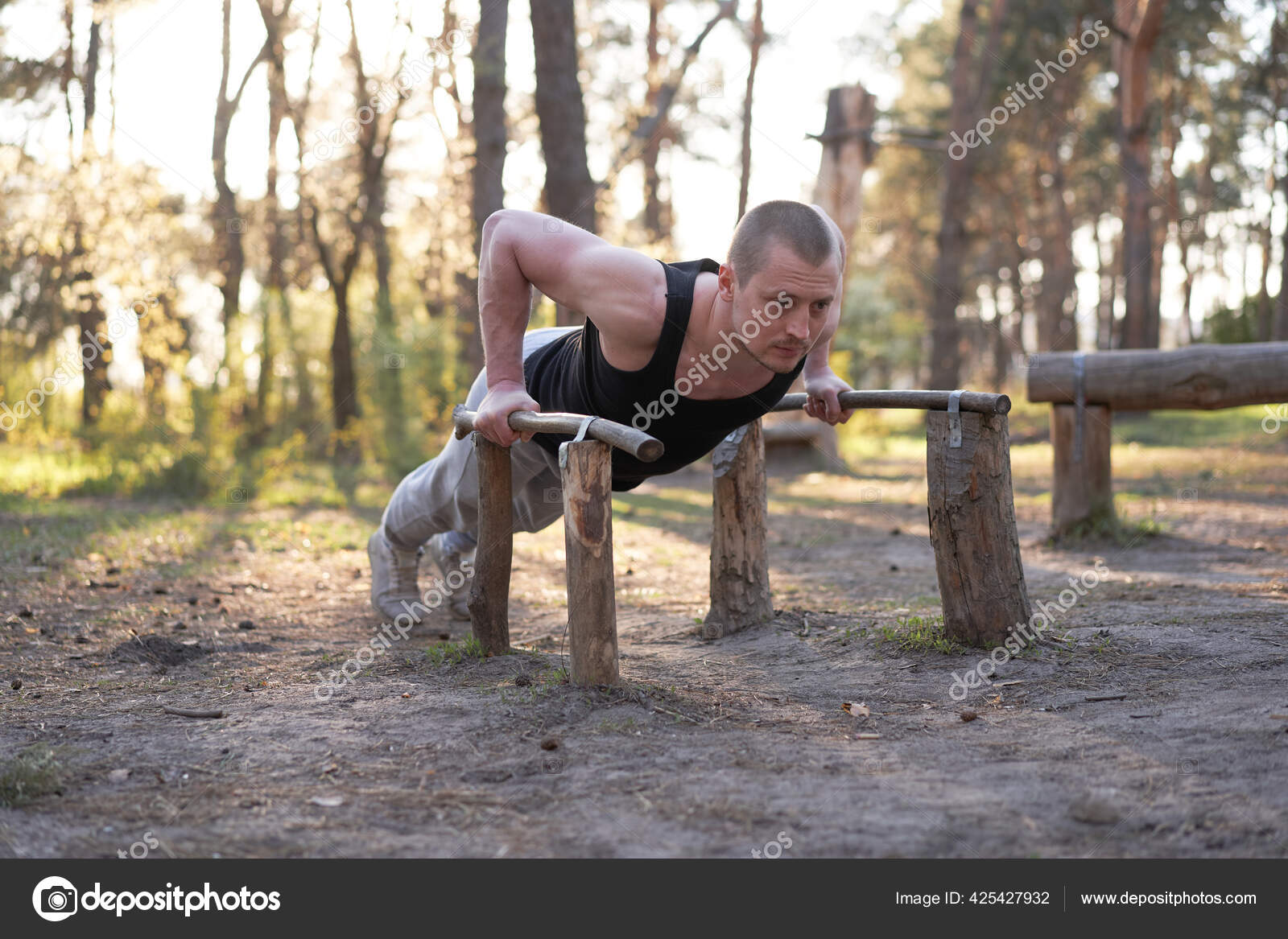 Morning outdoor workout sale