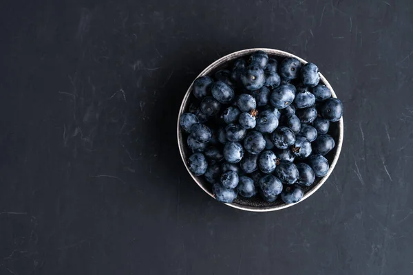 Blueberry Antioxidant Organic Superfood Ceramic Bowl Concept Healthy Eating Dieting — Stock Photo, Image