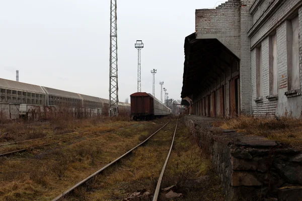 오래 된 철도 마차 — 스톡 사진