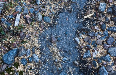 siyah-beyaz taş duvar ve döşeme arka plan doku