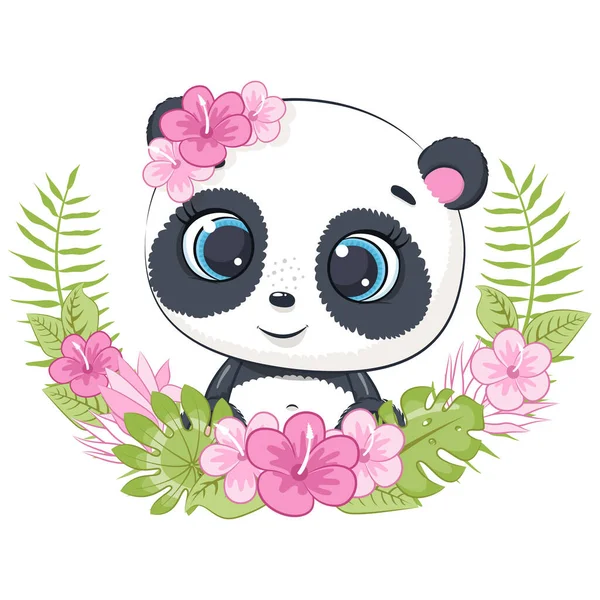 Menina Panda Bonito Ilustração Vetorial Desenho Animado imagem vetorial de  Arina_Gladysheva© 523156296