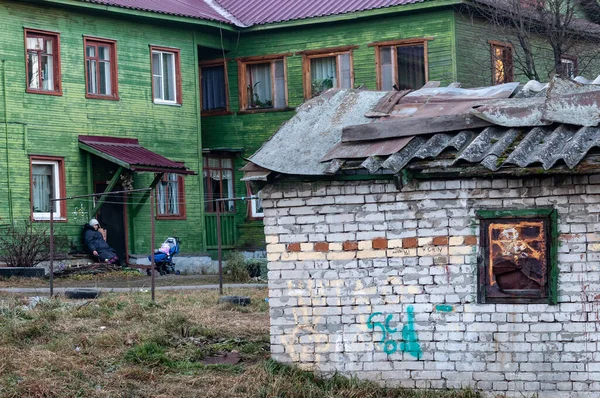 Petrozavodsk Rusland December 202020 Provinciaal Russisch Stedelijk Landschap — Stockfoto