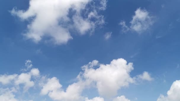 美丽的白日蓝天的时光流逝景象 — 图库视频影像
