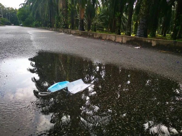 Street Scene Puddle Water — Stock Photo, Image