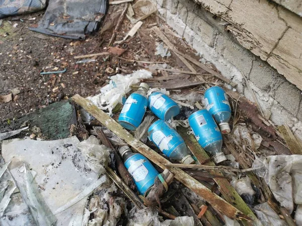 Perak Malaysia November 2020 Many Empty Consumed Soda Water Bottles — Stock Photo, Image