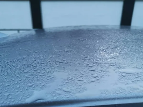 Утренний Туман Поверхности Внешнего Автомобиля — стоковое фото