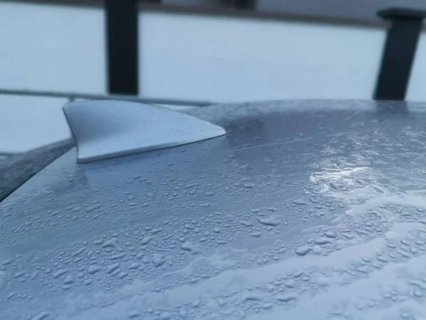 Ранковий Туман Зовнішній Поверхні Автомобіля — стокове фото