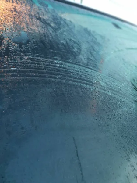 Ранковий Туман Зовнішній Поверхні Автомобіля — стокове фото