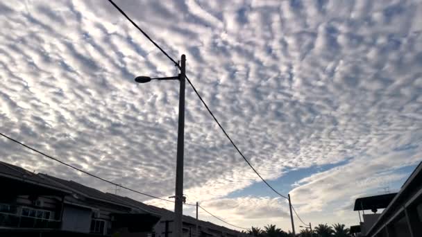 Scene Dramatic Cloudy Morning Sky — Stock Video