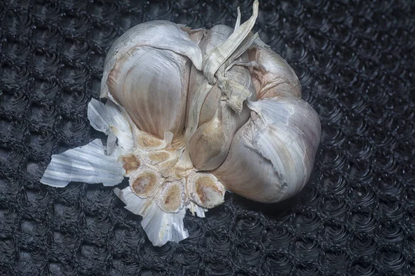 Blízký Záběr Rostliny Hřebíčku Allium Sativum — Stock fotografie