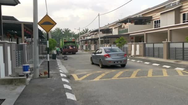 Perak Malaisie Mars 2020 Camion Ordures Municipal Ville Déplaçant Dans — Video