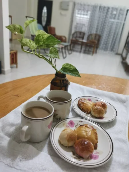 Yemekhanede Sabah Kahvaltısı — Stok fotoğraf