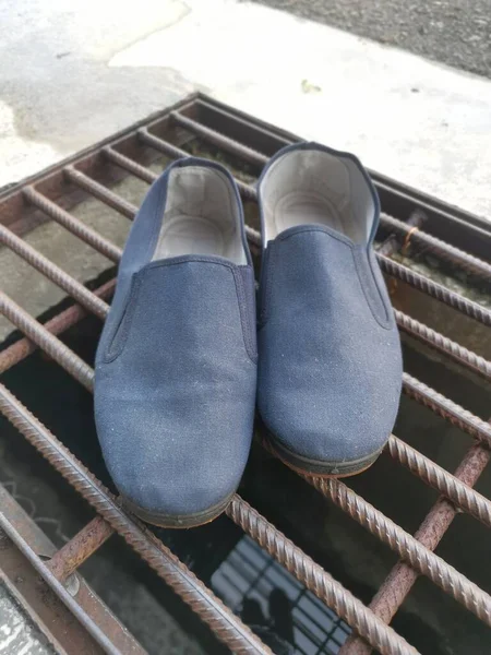 Traditionelle Hausgemachte Lässige Chinesische Stoffschuhe — Stockfoto