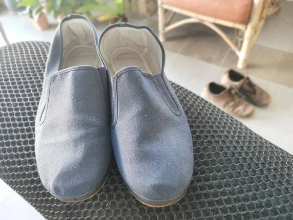 Zapatos Caseros Caseros Tradicionales Del Paño Chino — Foto de Stock
