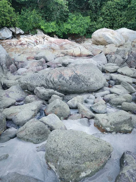 Paisaje Hermosa Playa Rocosa — Foto de Stock