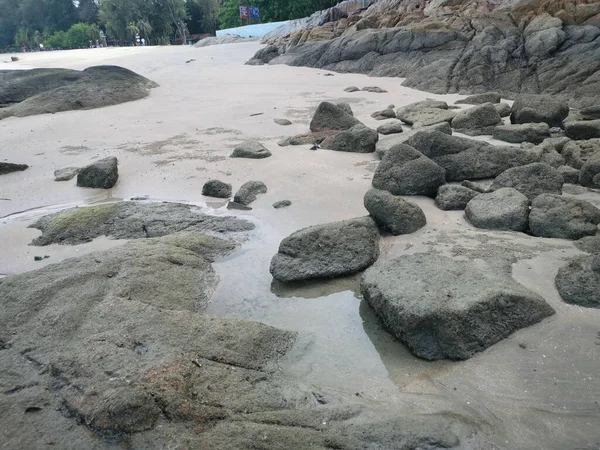 Landschaft Des Schönen Felsigen Strandes — Stockfoto