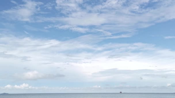 Daytime Scene Sea Wave Moving Sandy Beach — Αρχείο Βίντεο