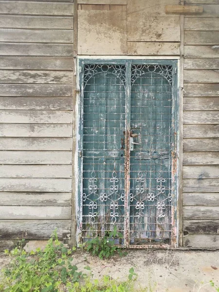 Scene Exterior Old Wood Building Wall Texture Fixtures — Stockfoto