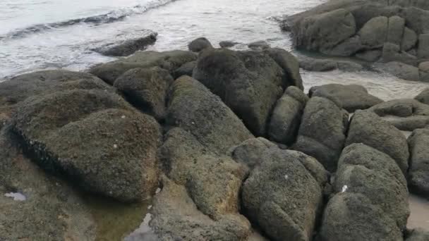 Scenery Rocky Boulders Beach — Vídeo de Stock