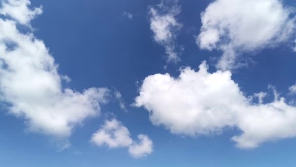 Scena Time Lapse Della Nuvola Bianca Movimento — Video Stock