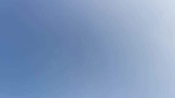 Escenas Cortas Del Cielo Azul Claro Aire Libre — Vídeo de stock