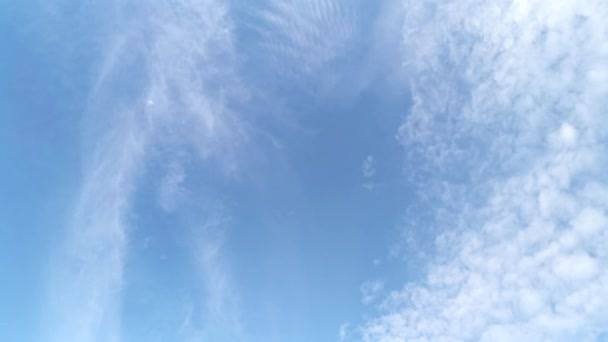Escena Lapso Tiempo Nube Blanca Movimiento — Vídeos de Stock