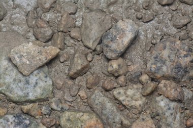 Çamurlu çakıl yüzeyinin dokusu 