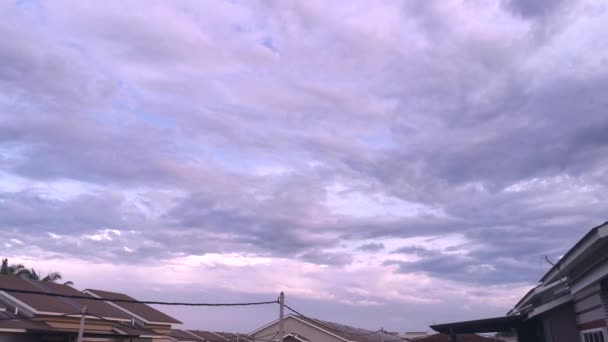 Time Lapse Scene Moving Morning Cloud — Stock Video