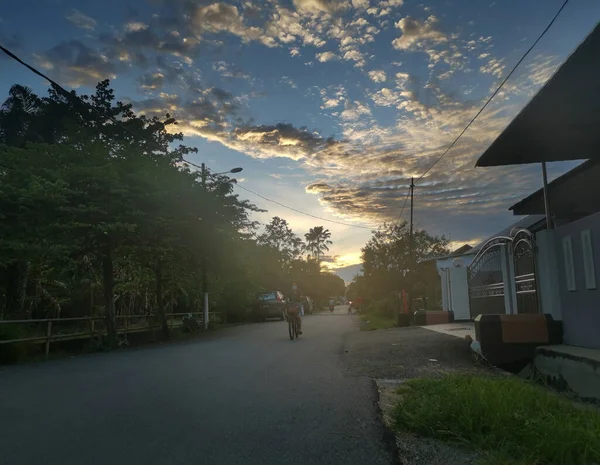 Sunrise Scene Chinese Town — Stock Photo, Image