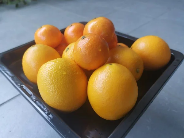 Many Common Tangerine Orange Display — Stock Photo, Image