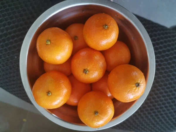 Muchos Naranja Común Mandarina Exhibición — Foto de Stock