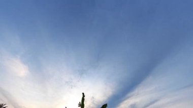 Sessiz Asya çiftliğinde, sabahın erken saatlerinde gökyüzüne bakıyorum..