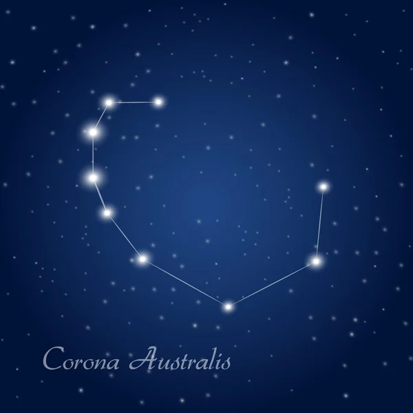 Corona Australis sterrenbeeld — Stockvector