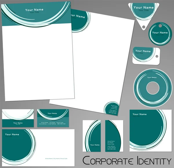 Modello di identità aziendale. — Vettoriale Stock