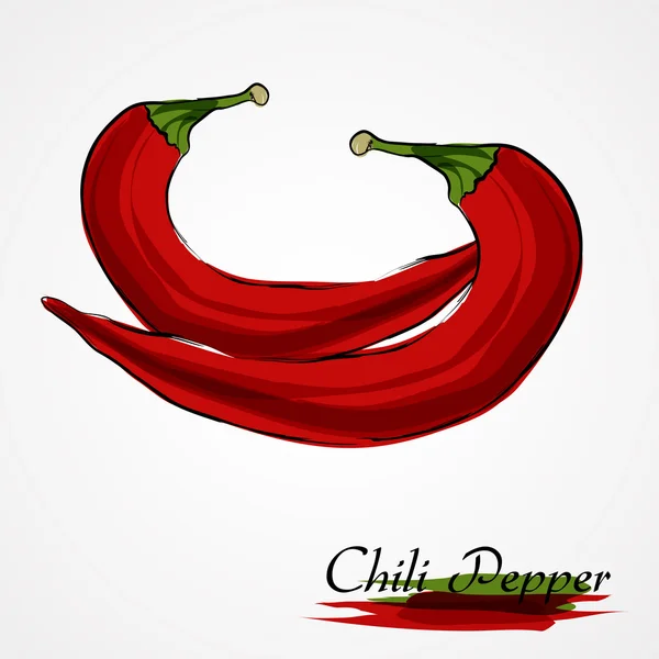 Red pepper — Stock Vector