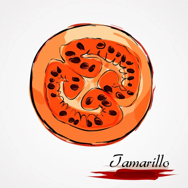 Tamarilloscheibe — Stockvektor