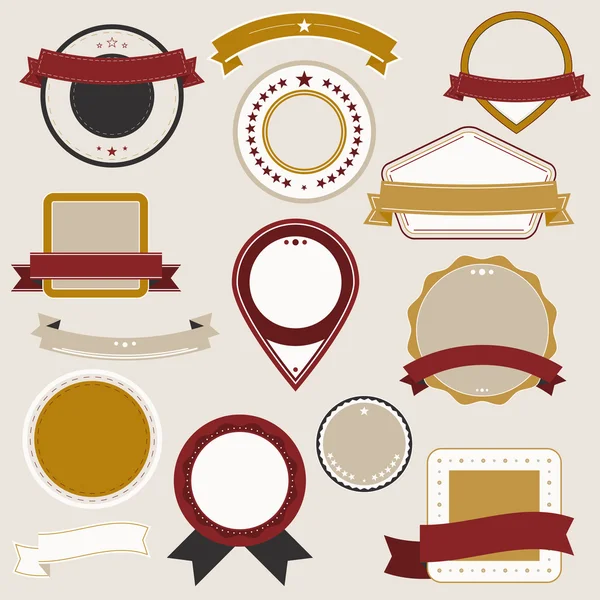 Vintage badges — Stock Vector