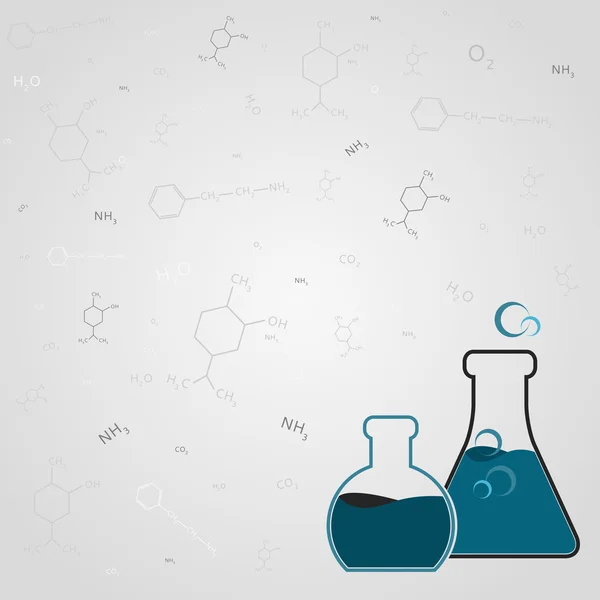 Chemie-Hintergrund — Stockvektor