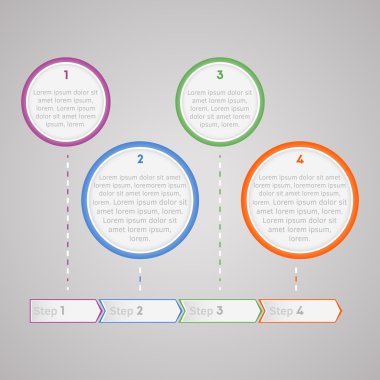 vektör Infographic arka plan