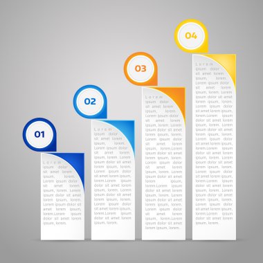 Vektör renkli Infographic