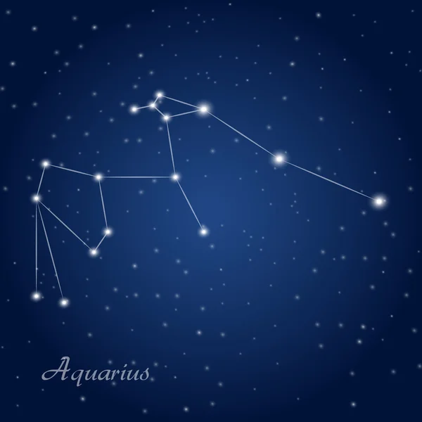 Verseau constellation zodiaque — Image vectorielle